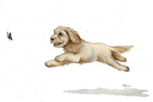 Load image into Gallery viewer, Happy dog watercolour card