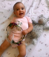 Load image into Gallery viewer, Cotton baby onesie with cute and whimsical watercolour paintings