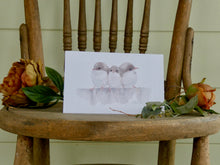 Load image into Gallery viewer, Three Little Wrens Greeting Card